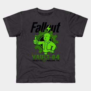 Vault Boy Bobby pixelated terminal green Kids T-Shirt